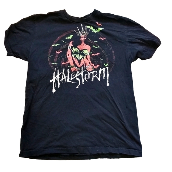Halestorm Band USA Tour Tee Medium - Picture 1 of 5